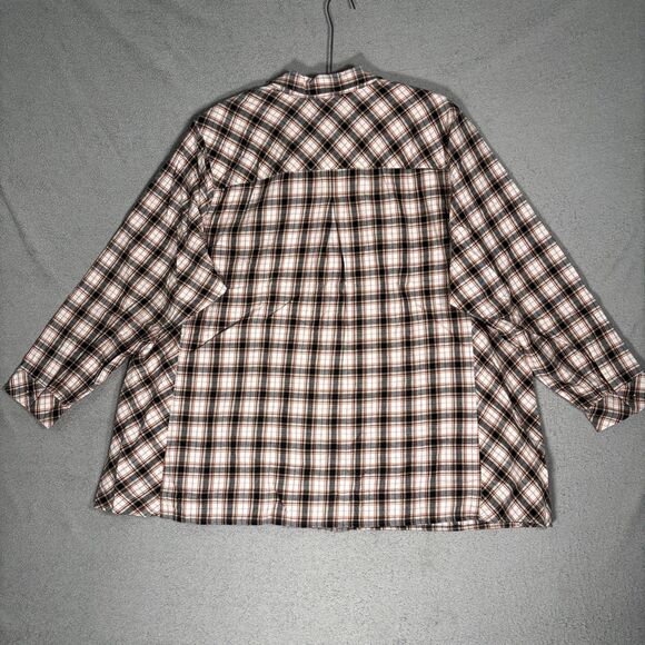 NWT J Jill Women’s Plus Size 4X Black Flata Plaid Top Boho Cottagecore MSRP $90 - Picture 13 of 16